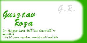 gusztav roza business card